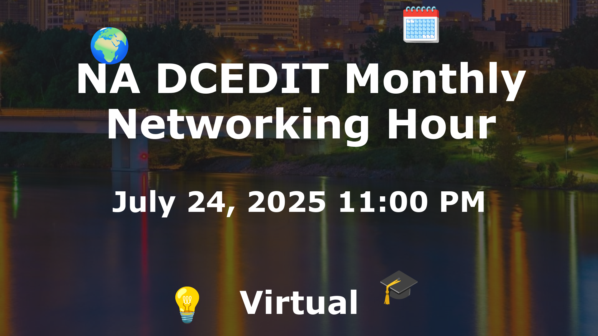 NA DCEDIT Monthly Networking Hour event image